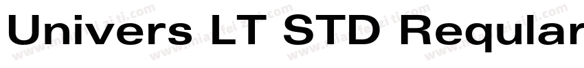 Univers LT STD Reqular字体字体转换